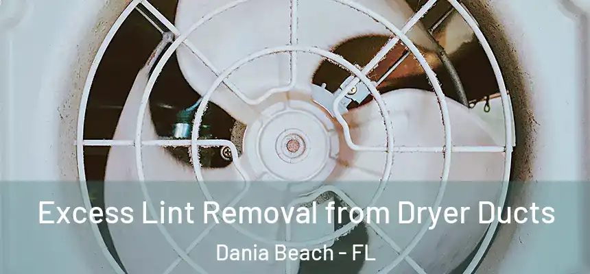 Excess Lint Removal from Dryer Ducts Dania Beach - FL